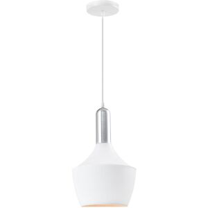 Witte Hanglamp QUVIO - 25x38cm - Modern Geometrisch Design Witte Hanglamp QUVIO - 25x38cm - Modern Geometrisch Design