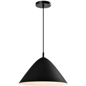 QUVIO Hanglamp retro - Hoed design - D 40 cm - Zwart QUVIO Hanglamp retro - Hoed design - D 40 cm - Zwart