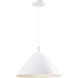 QUVIO Witte Retro Hanglamp - D 40 cm - Dimbaar QUVIO Witte Retro Hanglamp - D 40 cm - Dimbaar