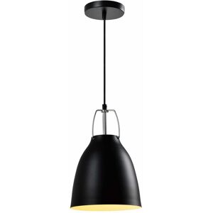 QUVIO Hanglamp industrieel - Ronde kegel - D 20 cm - Zwart QUVIO Hanglamp industrieel - Ronde kegel - D 20 cm - Zwart
