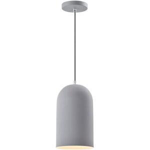 QUVIO Hanglamp industrieel - Kokerlamp - D 15 cm - Grijs QUVIO Hanglamp industrieel - Kokerlamp - D 15 cm - Grijs