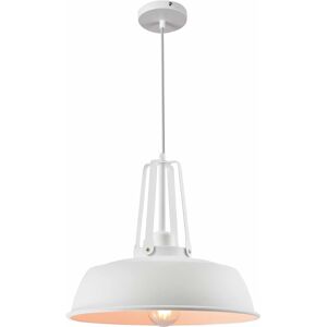 QUVIO - Industriële hanglamp - 35 cm - Wit - Hanglamp QUVIO - Industriële hanglamp - 35 cm - Wit - Hanglamp