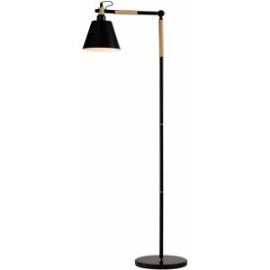 QUVIO Vloerlamp Scandinavisch - Hout met ronde lampenkap - Diameter 19,5 cm QUVIO Vloerlamp Scandinavisch - Hout met ronde lampenkap - Diameter 19,5 cm