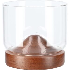 Aretica Whiskey glas - Houten onderzetter - 250 ml Aretica Whiskey glas - Houten onderzetter - 250 ml
