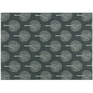 Krumble Placemat - Boom patroon - Katoen - Antraciet Krumble Placemat - Boom patroon - Katoen - Antraciet