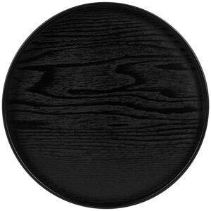 QUVIO - Dienblad rond - Zwart - Serveerplank QUVIO - Dienblad rond - Zwart - Serveerplank