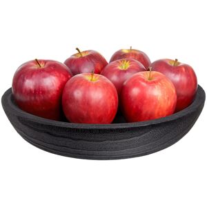 QUVIO Rond dienblad - Hout - ø28 cm - Zwart QUVIO Rond dienblad - Hout - ø28 cm - Zwart
