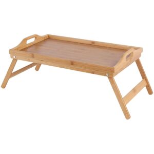 QUVIO Bedtafel Dienblad - Inklapbaar - Met 2 Handvatten - Bamboe QUVIO Bedtafel Dienblad - Inklapbaar - Met 2 Handvatten - Bamboe