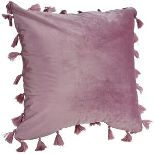 QUVIO Sierkussen met franjes - Gevuld - 45 x 45 cm - Roze QUVIO Sierkussen met franjes - Gevuld - 45 x 45 cm - Roze