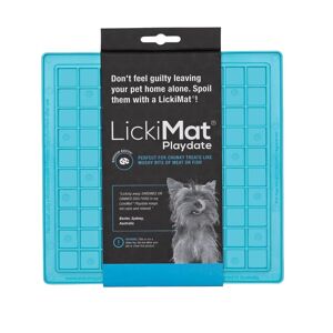 LickiMat Buddy Afmetingen: Lengte 20 cm × Breedte 20 cm × Hoogte 0,8 cm Materiaal: TPR (rubber) Kleur: turquoise Voor: honden en katten LickiMat likmat turquoise