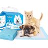 Nobleza Maat: Lengte 60 cm × Breedte 40 cm Verkoop per: 20 stuks Kleur: Wit en Blauw Voor: Honden en overige dieren Training Pads 20 stuks S 40x60 cm