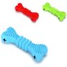 Nobleza Maat: Lengte 15 cm × Hoogte 3,3 cm × Breedte 5,4 cm Kleur: Blauw, Rood of groen Voor: honden Reinigt en scherpt het gebit Honden rubber snack speeltje