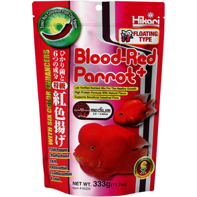 Hikari Blood-Red Parrot medium 333 gram Hikari Blood-Red Parrot medium 333 gram