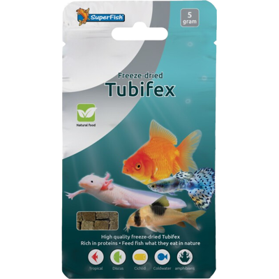 Superfish Freeze Dried Tubifex 5 gram Superfish Freeze Dried Tubifex 5 gram