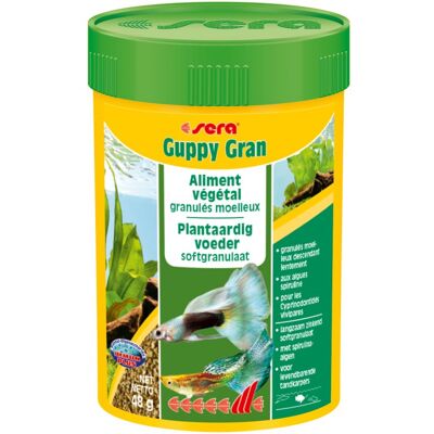 Sera Sera Guppy Gran Veggie - Visvoer - 120 GR Sera Sera Guppy Gran Veggie - Visvoer - 120 GR