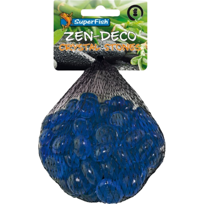 Superfish Zen Deco Crystal Stones blauw Superfish Zen Deco Crystal Stones blauw