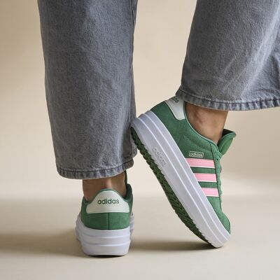Adidas VL Court Bold Sneakers groen Leer Groen 37 1/3 female Adidas VL Court Bold Sneakers groen Leer Groen 37 1/3 female