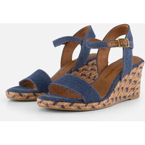 Tamaris Espadrilles met hak blauw Textiel Blauw 41,42 female Tamaris Espadrilles met hak blauw Textiel Blauw 41,42 female