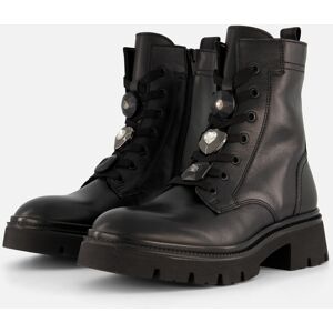 Gabor Veterboots zwart Leer Zwart 37,39,42 female Gabor Veterboots zwart Leer Zwart 37,39,42 female