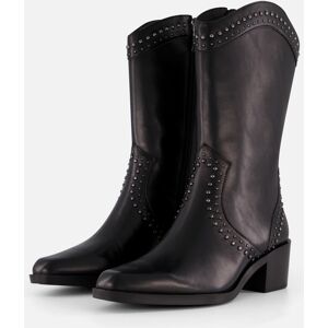 Tamaris Cowboylaarzen zwart Leer Zwart 36 female Tamaris Cowboylaarzen zwart Leer Zwart 36 female