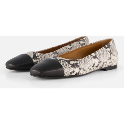 Linea Zeta Snake Ballerina's zwart Leer Zwart 36,37,38,39,40,41 female Linea Zeta Snake Ballerina's zwart Leer Zwart 36,37,38,39,40,41 female
