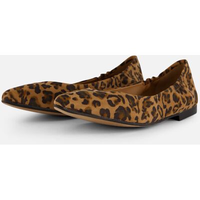 Linea Zeta Leopard Ballerina's bruin Leer Bruin 36,37,39,40 female Linea Zeta Leopard Ballerina's bruin Leer Bruin 36,37,39,40 female
