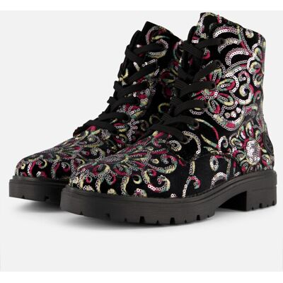 Rieker Veterboots zwart Synthetisch Zwart 36 female Rieker Veterboots zwart Synthetisch Zwart 36 female