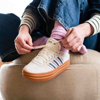 Adidas VL Court Bold Sneakers wit Leer Wit 38 female Adidas VL Court Bold Sneakers wit Leer Wit 38 female