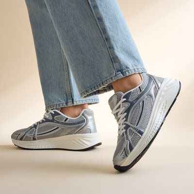 Ann Rocks Sneakers zilver Textiel Zilver 36,37,38,39 female Ann Rocks Sneakers zilver Textiel Zilver 36,37,38,39 female