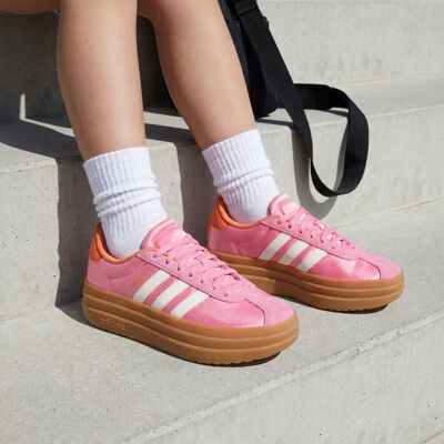 Adidas VL Court Bould Sneakers roze Textiel Roze 37 1/3,39 1/3,36,40,38 Vrouwelijk Adidas VL Court Bould Sneakers roze Textiel Roze 37 1/3,39 1/3,36,40,38 Vrouwelijk