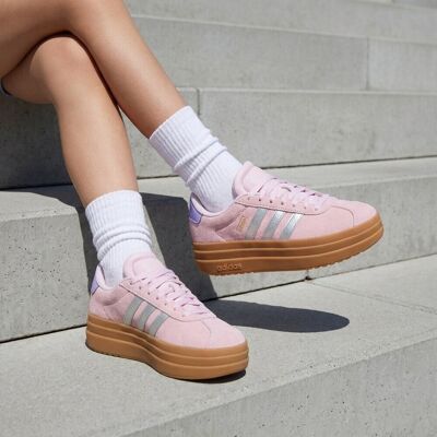 Adidas VL Court Bold Sneakers roze Leer Roze 37 1/3,38,36,40,39 1/3 Vrouwelijk Adidas VL Court Bold Sneakers roze Leer Roze 37 1/3,38,36,40,39 1/3 Vrouwelijk