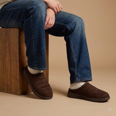 Skechers Skechers Slip-On Relaxed Fit Murette Pantoffels Bruin 46 Heren Skechers Skechers Slip-On Relaxed Fit Murette Pantoffels Bruin 46 Heren