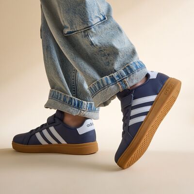 Adidas Grand Court 2.0 Sneakers blauw Imitatieleer Blauw 30 male Adidas Grand Court 2.0 Sneakers blauw Imitatieleer Blauw 30 male