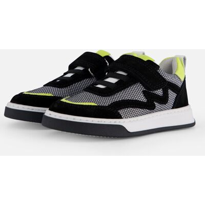 Muyters Velcro Sneakers zwart Leer Wit 23,24,25 male Muyters Velcro Sneakers zwart Leer Wit 23,24,25 male