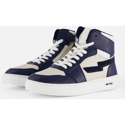 Muyters hoge Sneakers blauw Leer Blauw 37 male Muyters hoge Sneakers blauw Leer Blauw 37 male