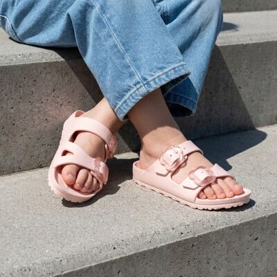 Birkenstock Arizona Flower light rose EVA Roze 28,30,32,33 Vrouwelijk Birkenstock Arizona Flower light rose EVA Roze 28,30,32,33 Vrouwelijk