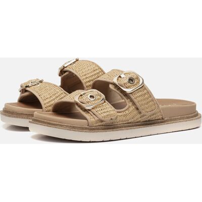 Tamaris Raffia Slippers beige Textiel Beige 37,39 female Tamaris Raffia Slippers beige Textiel Beige 37,39 female