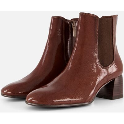 Tamaris Essentials Enkellaarsjes cognac Lak Cognac 36,37,38,39,40,41,42 female Tamaris Essentials Enkellaarsjes cognac Lak Cognac 36,37,38,39,40,41,42 female