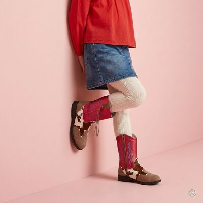 Shoesme Shoesme Cowboylaarzen rood Leer Rood 35 Meisjes Shoesme Shoesme Cowboylaarzen rood Leer Rood 35 Meisjes