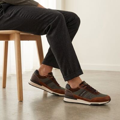 Australian Australian Filmon Sneakers bruin Leer Grijs 42 Heren Australian Australian Filmon Sneakers bruin Leer Grijs 42 Heren