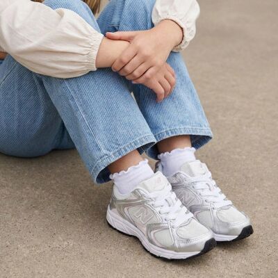 New Balance New Balance 408 Preschool Sneakers wit Zilver 31 Meisjes New Balance New Balance 408 Preschool Sneakers wit Zilver 31 Meisjes