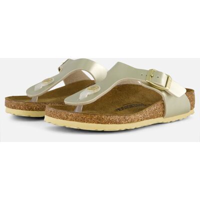 Birkenstock Gizeh Slippers goud Birko-Flor Goud 30 Vrouwelijk Birkenstock Gizeh Slippers goud Birko-Flor Goud 30 Vrouwelijk