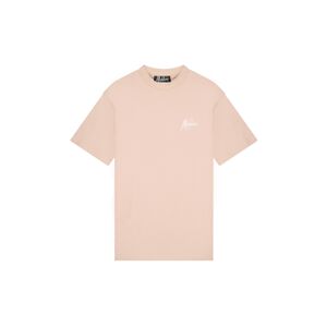 Malelions Men Oversized Signature T-Shirt - Pink/White XXL Roze Male