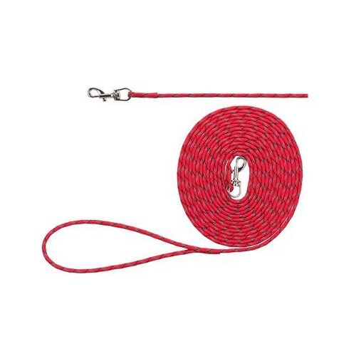 Trixie hondenriem junior sleeplijn lang rood (4 MMX4 MTR)