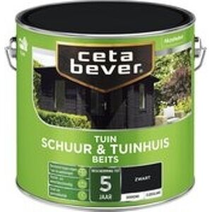 Cetabever Dk Schuur- & Tuinhuis Beits - Zwart - 2,5L