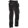 Jobman 2191 Werkbroek Stretch - Maat 46 - Zwart/Wit