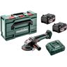 Metabo WB 18 LT BL 11-125 Quick 18V Li-Ion Accu-slijper Set (2x 5.2Ah) In MetaBox