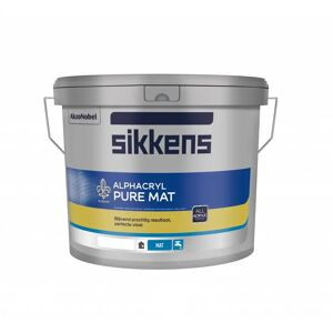 Sikkens Alphacryl Pure Mat Sf 10 Liter 100% Wit