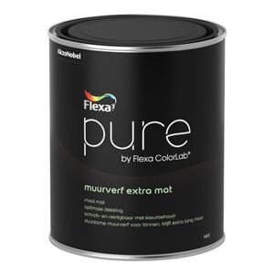 Pure Flexa Pure Muurverf Extra Mat 1 Liter Op Kleur Gemengd