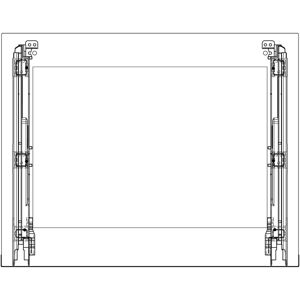 AEG voorste glas, inox, 592x463mm 140225485683 AEG voorste glas, inox, 592x463mm 140225485683